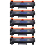 5 Brother TN760 Black Compatible High-Yield Toner Cartridge (Replaces TN730)
