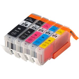 5 Pack Canon PGI-270XL & CLI-271XL Compatible High-Yield Ink Cartridges