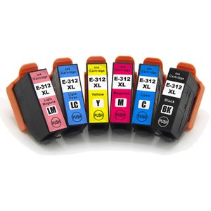6 Pack Epson 312XL High-Yield Remanufactured Ink Cartridges