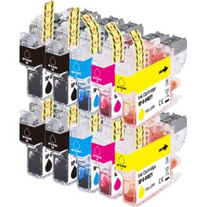 10 Pack Brother LC402 XL High-Yield Compatible Ink Cartridges