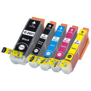 Kompatible blækpatroner Epson 26XL – høj kapacitet, pakke med 5 stk.