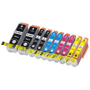 Kompatible blækpatroner Epson 26XL – høj kapacitet, pakke med 10 stk.