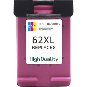 HP 62XL Color Remanufactured High-Yield Ink Cartridge (C2P07AN)