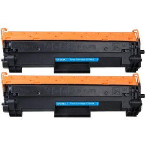 2 Pack HP 48A Black Compatible Laser Toner Cartridge (CF248A)