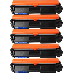 5 Pack Canon 051H Black Compatible High-Yield Toner Cartridge (2169C001)