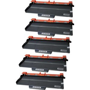 5 Pack Brother TN750 Black Compatible High-Yield Toner Cartridge (Replaces TN720)