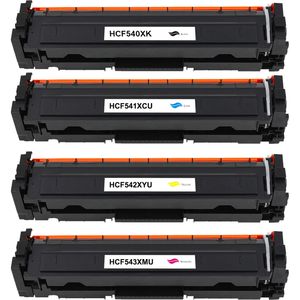 4 Pack HP 203X Compatible High-Yield Toner Cartridges