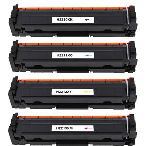 4 Pack HP 207X Compatible High-Yield Toner Cartridges