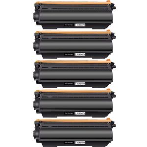 5 Pack Canon 071 Standard Yield Black Compatible Toner Cartridge (5645C001)