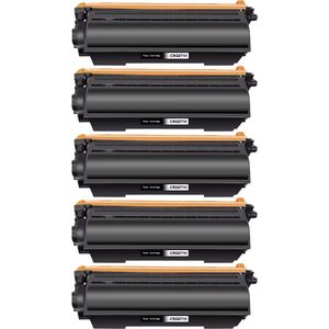 5 Pack Canon 071H High Yield Black Compatible Toner Cartridge (5646C001)