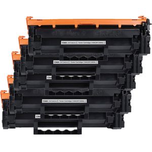 5 Pack HP 134A Black Compatible Toner Cartridge (W1340A)