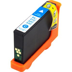 Dell Series 33/34 Cyan Compatible Extra High-Yield Ink Cartridge (331-7378 / 8DNKH)
