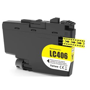 Brother LC406 XL Ink - Yellow Compatible High-Yield Cartridge