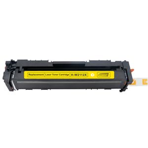 HP 206X / W2112X Yellow Compatible High-Yield Toner Cartridge (Replaces 206A / W2112A)