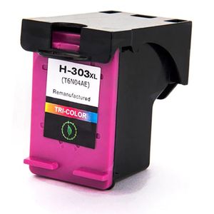 Wiederaufbereitete Tintenpatrone HP 303XL – dreifarbig, hohe Kapazität (T6N03AE)