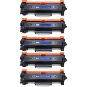 5 Pack Brother TN2420 Black Compatible High-Yield Toner Cartridges
