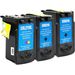 3 Pack Canon PG-210XL & CL-211XL High-Yield Remanufactured Ink Cartridges