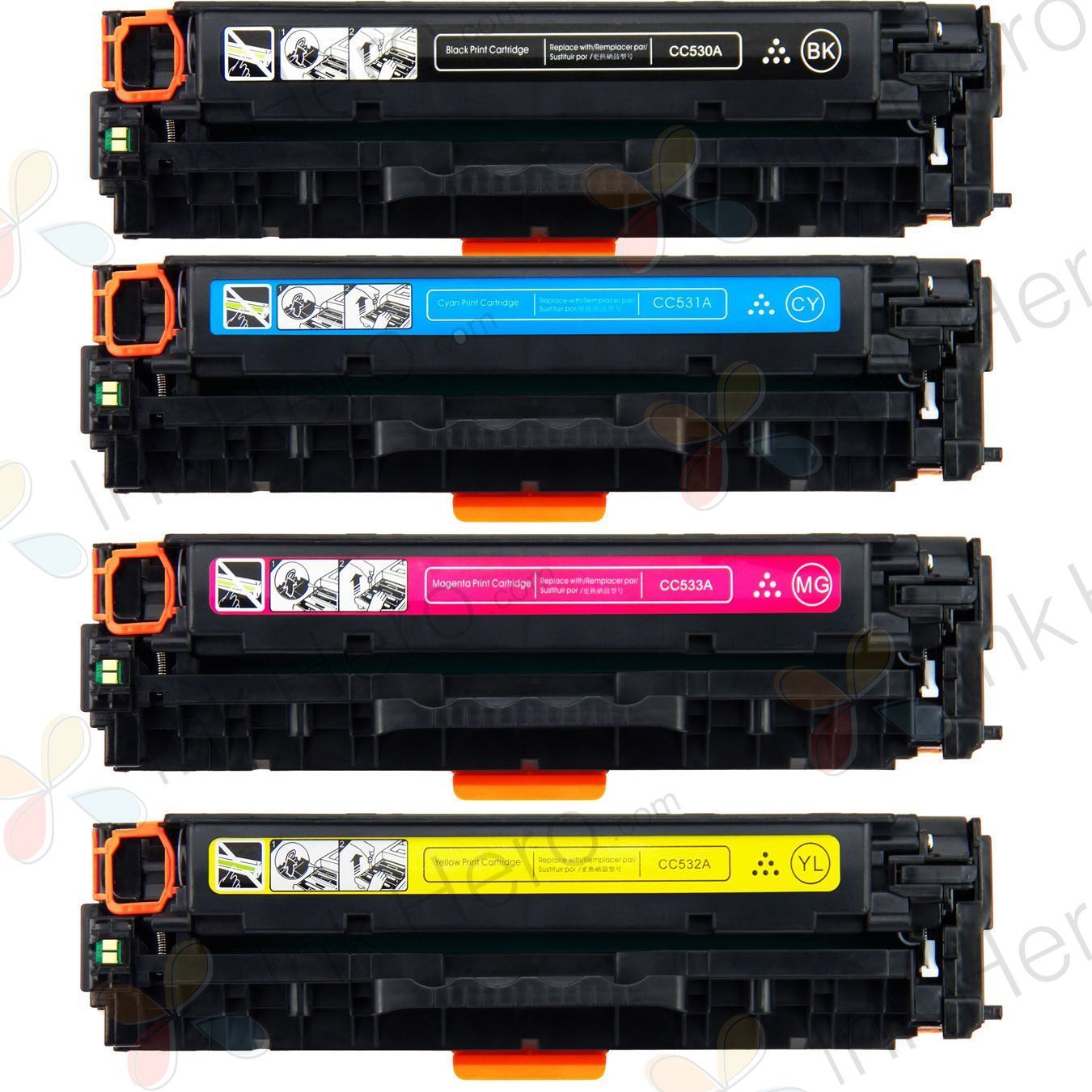 4 Pack HP 304A Compatible Toner Cartridges- Ink Hero