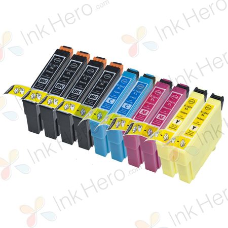 Cartouches d’encre compatibles Epson 18XL XXL – haute capacité, lot de 10