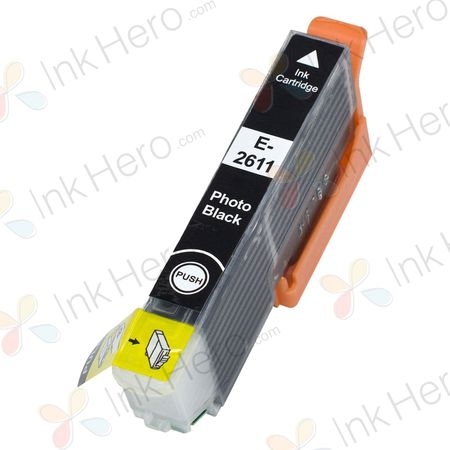 Cartouche d’encre compatible Epson 26XL – noir photo, haute capacité