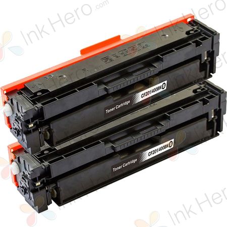 Kompatible Tonerkartuschen HP 201X / CF400X – Schwarz, hohe Kapazität, 2er-Pack (ersetzt 201A / CF400A)