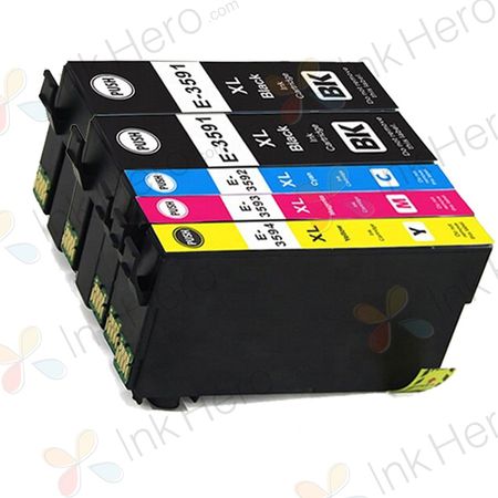 Kompatible Tintenpatronen Epson 35XL – hohe Kapazität, 5er-Pack