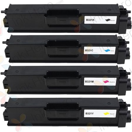 Kompatible tonerpatroner Brother TN321 – pakke med 4 stk.