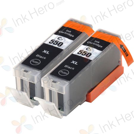 Kompatible Tintenpatronen Canon PGI-550XL – Schwarz, hohe Kapazität, 2er-Pack
