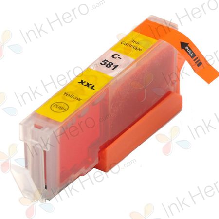 Cartouche d’encre compatible Canon CLI-581XXL – jaune, capacité super haute (1997C001)