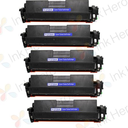 Suderinamos tonerio kasetės HP 94A – juoda, 5 vnt. pakuotė (CF294A)