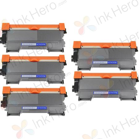 Kompatible Tonerkartuschen Brother TN2010 – Schwarz, 5er-Pack