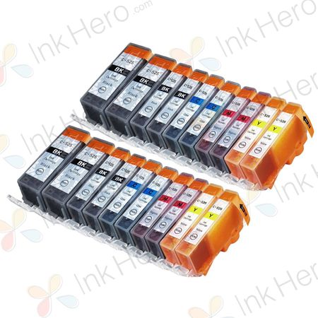 Kompatibla bläckpatroner för Canon PGI-525 & CLI-526 – 20-pack