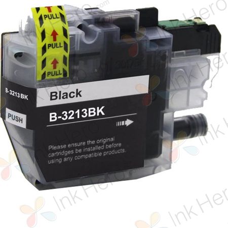 Ühilduv tindikassett Brother LC3213BK – must, suur maht