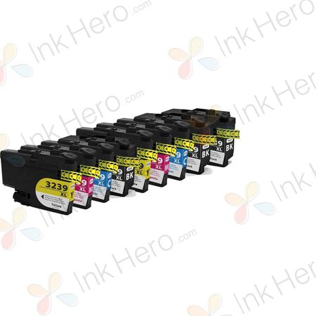 Kompatible Tintenpatronen Brother LC3239 – ultrahohe Kapazität, 9er-Pack