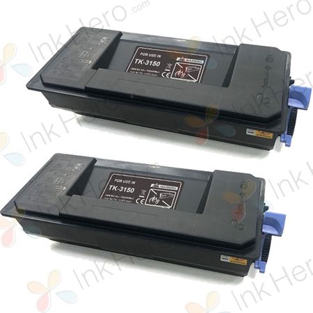 Kompatible tonerpatroner Kyocera TK-3150 – sort, pakke med 2 stk.