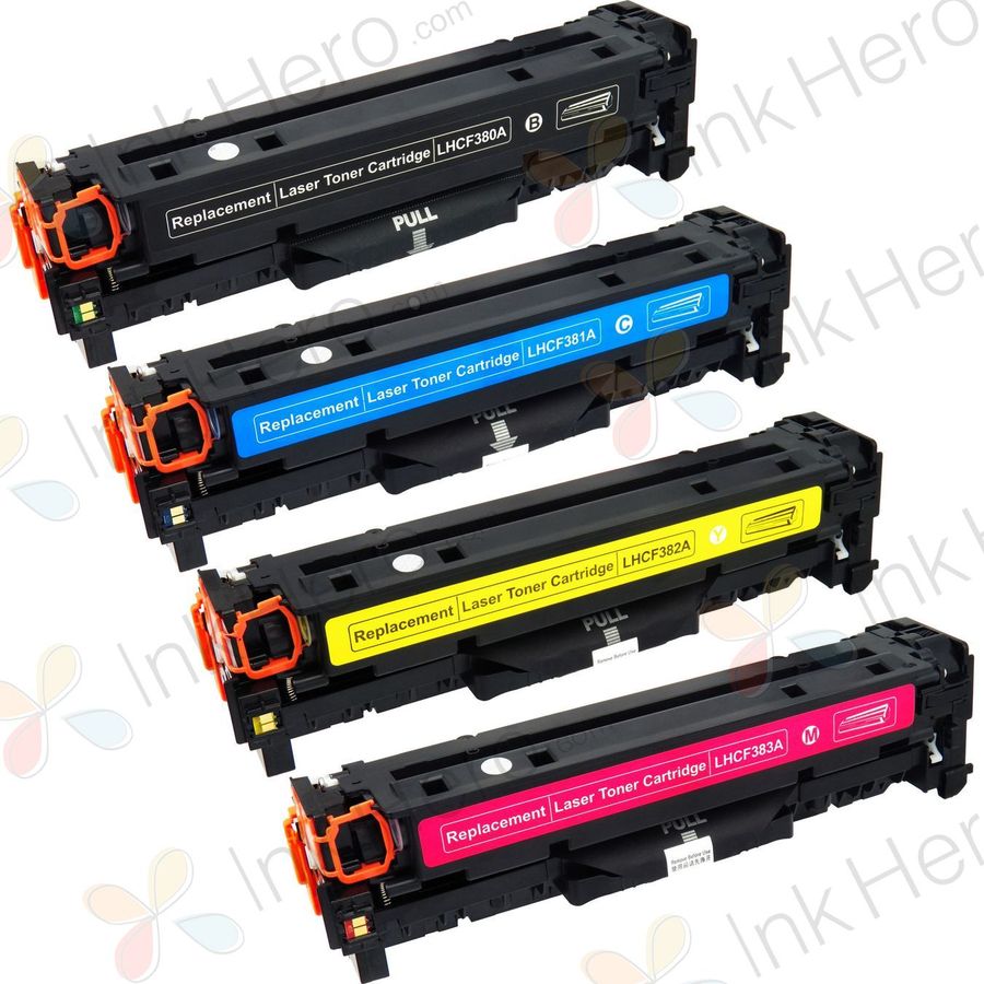4 Pack HP 312A Compatible Laser Toner Cartridges