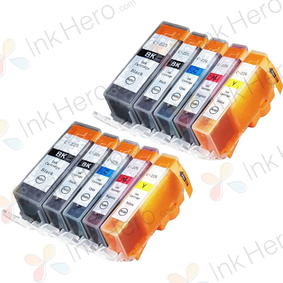 10 Pack Canon PGI-225 & CLI-226 Compatible Ink Cartridges